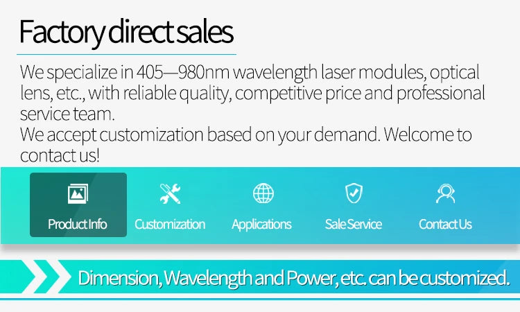 DOE 1 Ring Glass D20X90mm Focusable 520nm Green 10mW 30mW 50mW 80mW 135mW Laser Module for Cutting Positioning