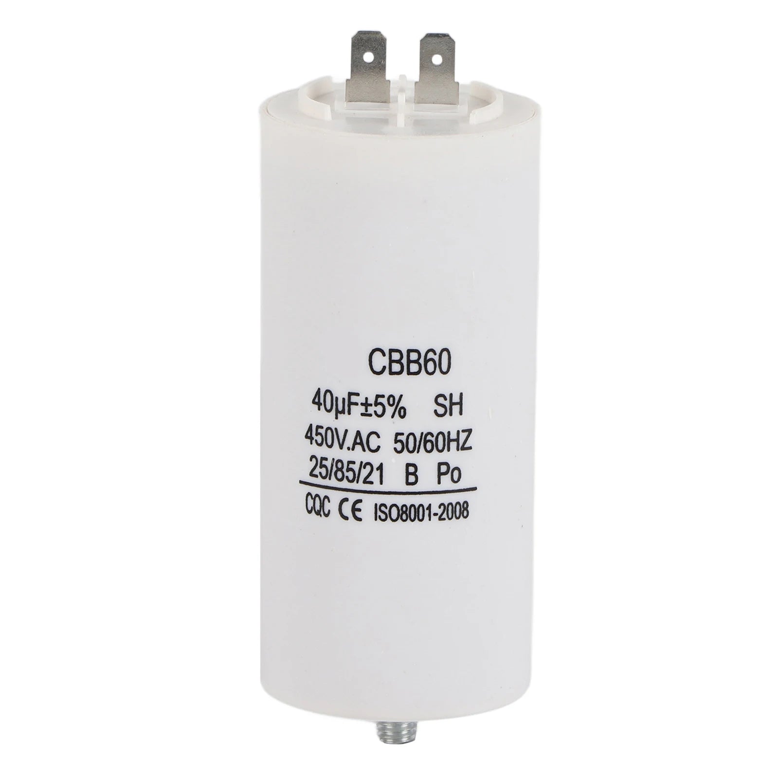 40μF Capacitor CBB60 450V 40μF Capacitor for Washing Machines 50/60Hz Water Pump Capacitor Capacitor