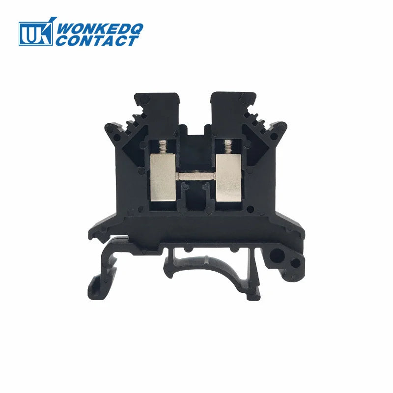 UK2.5B Six Color UK 2.5 mm² Universal Screw Din Rail Terminal Block Feed-through Strip Plug Wire Electrical Connector UK 2.5B
