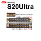 10Pcs For Samsung Galaxy S20 Ultra Wifi Signal Antenna Connector LCD FPC Plug Main Board Mainboard Flex Replacement Part