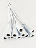10pcs/lot Male Female DC Cable Power Adapter Connector 5.5x2.1mm Plug Adapter Wire for TV Camera LED Strip Tape Light wholesale