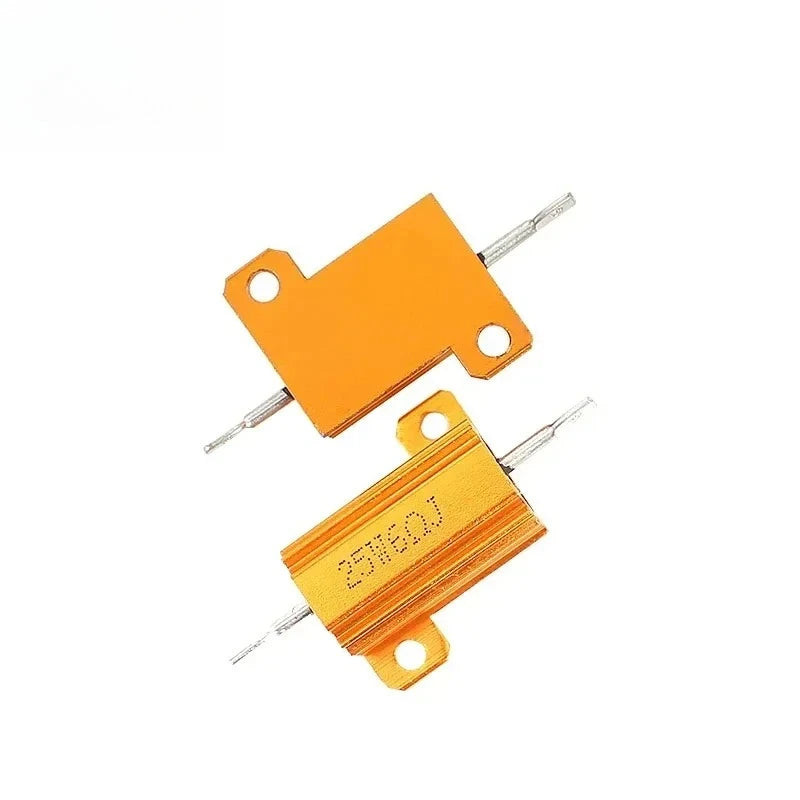 2/4PCS 10W 50W 100W Aluminum Resistor 1/6/8 Ohm 0.1-10KΩ Metal Case Load Resistor for Power Supply Test