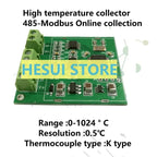 MAX6675 Temperature sensor acquisition module type K thermocouple module RS485 MODBUS communication