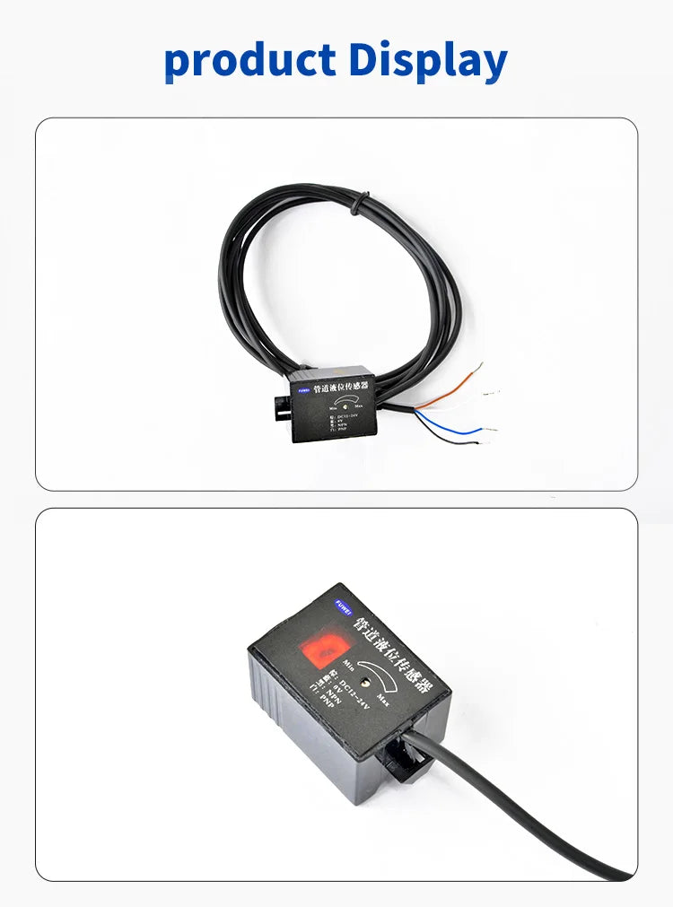 FKG24-13NP-S High Precision 13mm Liquid Level Control Digital Display Capacitive Pipe Liquid Level Sensor