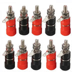 5/10PCS Binding Posts Terminals 4mm Banana Plug Socket Nickel Plated Terminal Red Black Barrel Connector For Amplifier Arduino
