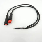 M8 2 3 4 5 6 Pin DC Electric Bicycle Butt Joint Plug waterproof female male Connector Wiring Scooter Brake Cable Signal 20CM