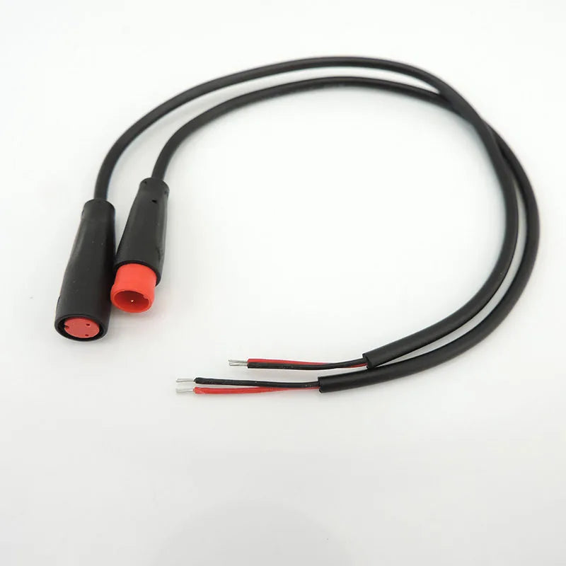 M8 2 3 4 5 6 Pin DC Electric Bicycle Butt Joint Plug waterproof female male Connector Wiring Scooter Brake Cable Signal 20CM