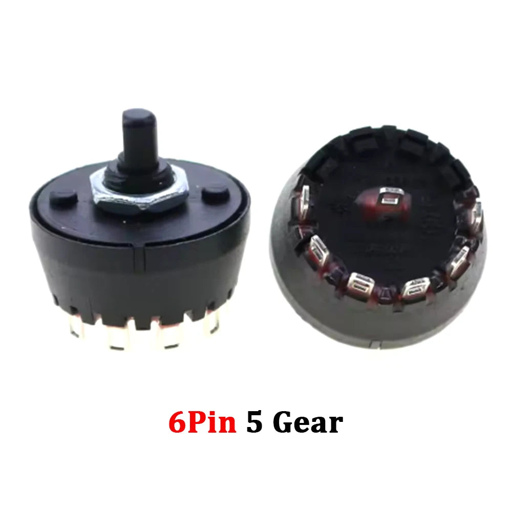 1 Piece High Temperature Resistant Rotary Gear Switch 2 3 4 5 6 7 8 10 Pin Band Knob Switch Of Juicer Mixer