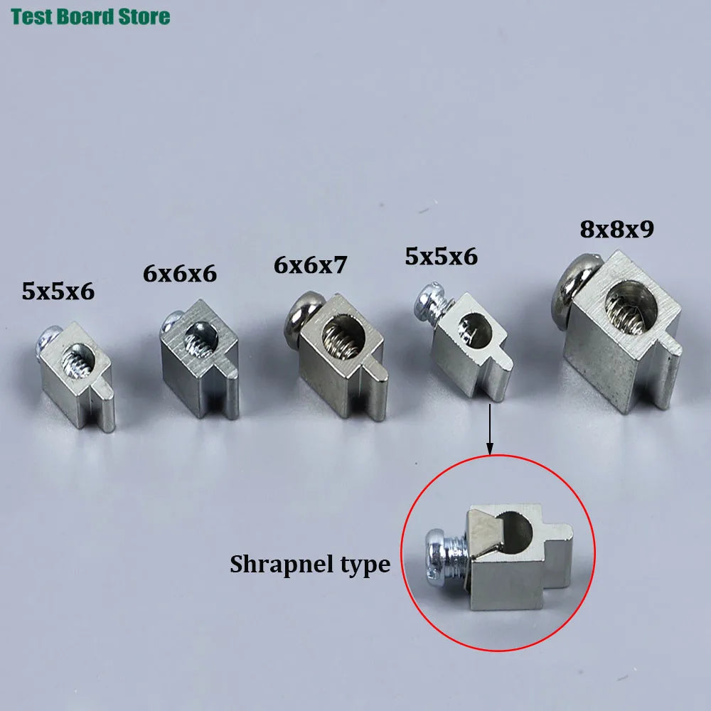 10/50Pcs PCB Screw Terminals Through Hole High Current 30A Copper Square Solder Board Drive Power Wire Terminal Connector