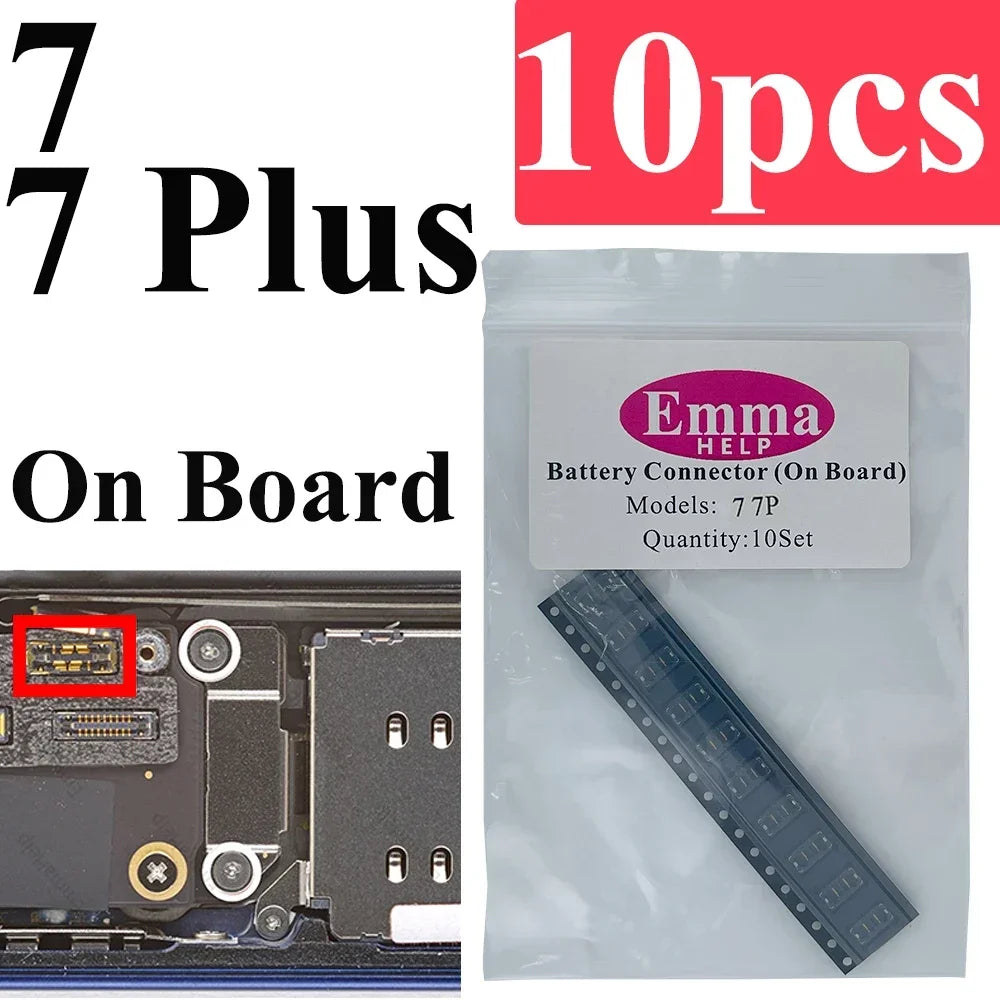 10pcs Battery FPC Connector Flex Cable For iPhone 14 15 Plus 13 12 11 Pro Max 7 6S X XR 8 Plus Clip Plug