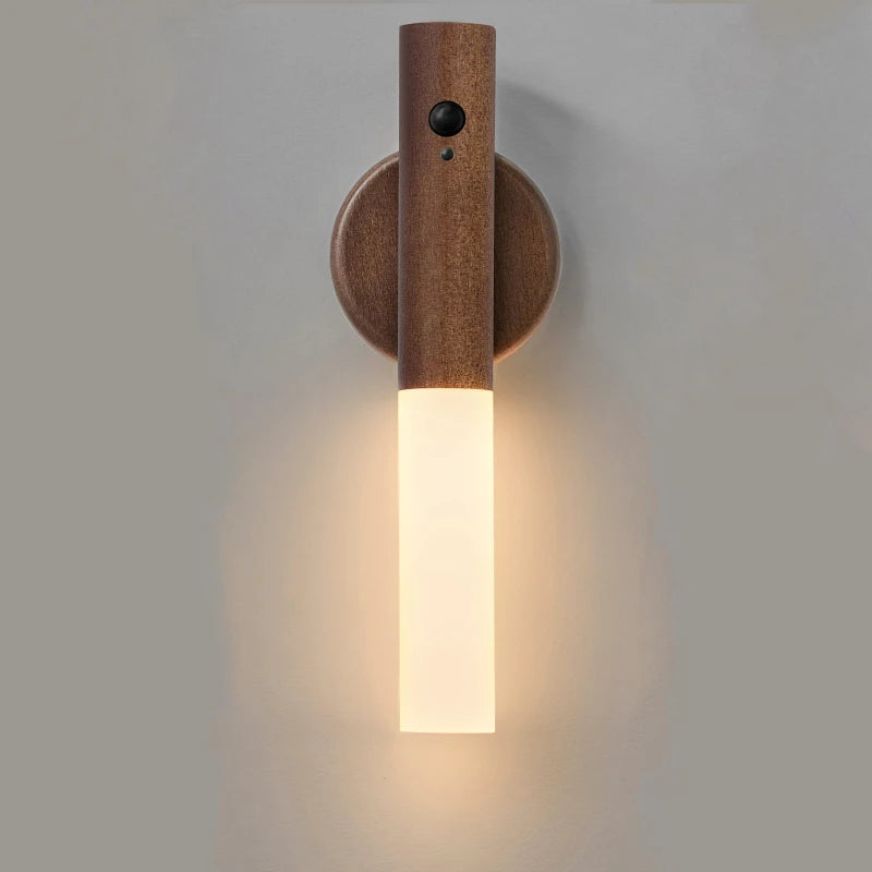 Creative Intelligent Auto PIR Motion Sensor LED Rechargeable Magnetic Night Light Wall Light Kitchen Cabinet Light Bedside Lamp