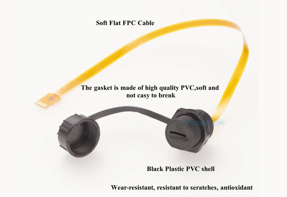 IP67 Waterproof Micro-SD Extension Cable Micro SD TF Card Flex Extender FPC Cable Outdoor Micro SD TF Memory Card Slot