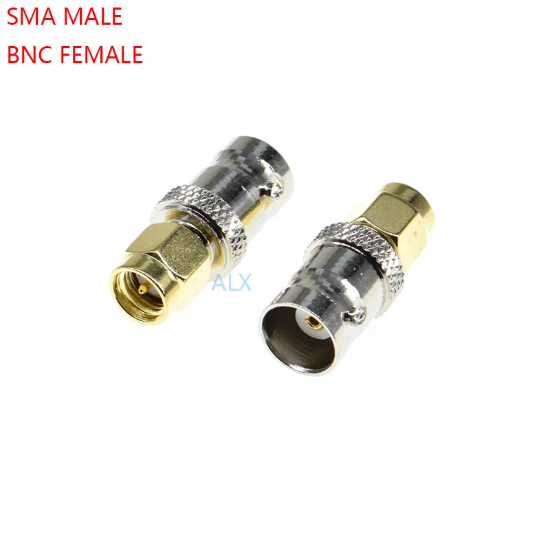 5pcs Sma Male Plug To Bnc Female Jack Rf Adapter Radio Antenna Connector