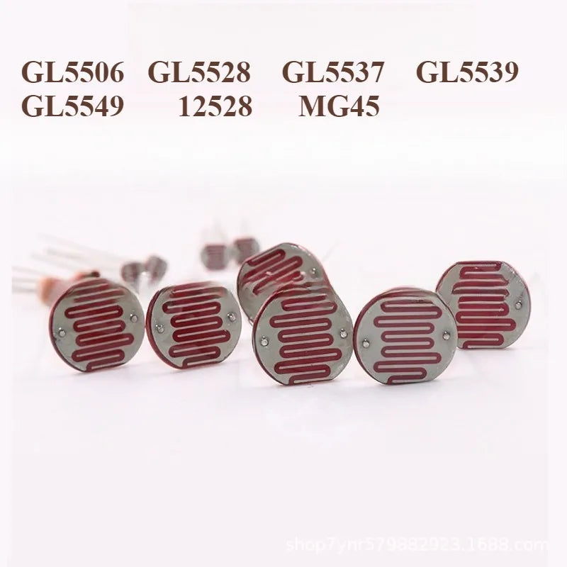 Photoresistor LDR MG45 GL5539 5537 5549 5528 5506 12528 Light Dependent Resistor Sensor Kit For Arduino Auto Light Control Stree