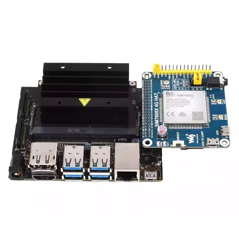 SIM7600G-H/CE 4G Expansion Board-GNSS Positioning Supports LTE Cat-1/3G/2G Compatible with Raspberry Pi/Jetson Nano for Global