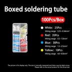 50-500Pcs Boxed Solder Seal Wire Connectors Kit 3:1 Heat Shrink Butt Connectors Waterproof Insulated Electrical Terminals