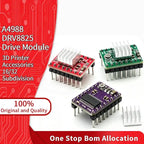 A4988 DRV8825 Stepper Motor Driver Module 16 32 Microsteps for 3D Printer CNC Reprap Heatsink IC Driver Module Expansion Board