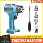 Cordless Heat Gun Adjustable Temperature Hot Air Gun Shrink Wraping With 4pcs Nozzles Home DIY Stripping For Bosch 18V Battery