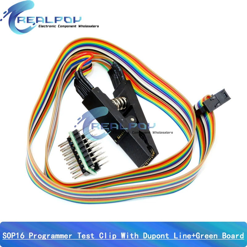 CH341A / CH341B 24 25 Series EEPROM Flash BIOS USB Programmer Module SOP8 SOP16 SOIC8 SOIC16 Test Clip Programmer Testing Clamp