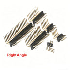 100pcs 1.27mm 2*2/3/4/5/6/8/40/50P Double Row Straight/RA 90d/Vertical SMD/Horizontal RASMT Gold-Plated Rohs PCB Male Pin Header