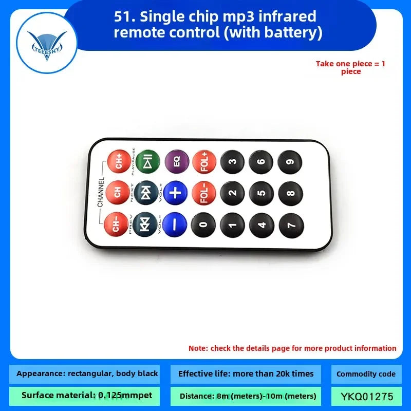 1Set IR Infrared Wireless Transmitter Module Ir Digital 38khz Infrared Receiver Sensor Module with Remote Control for Arduino