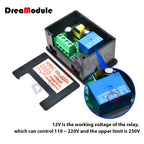 Microcomputer Time Controller DC 12V 24V AC 110V-220V Digital Time Delay Relay LCD Adjustable Timing Relay Time Delay Switch