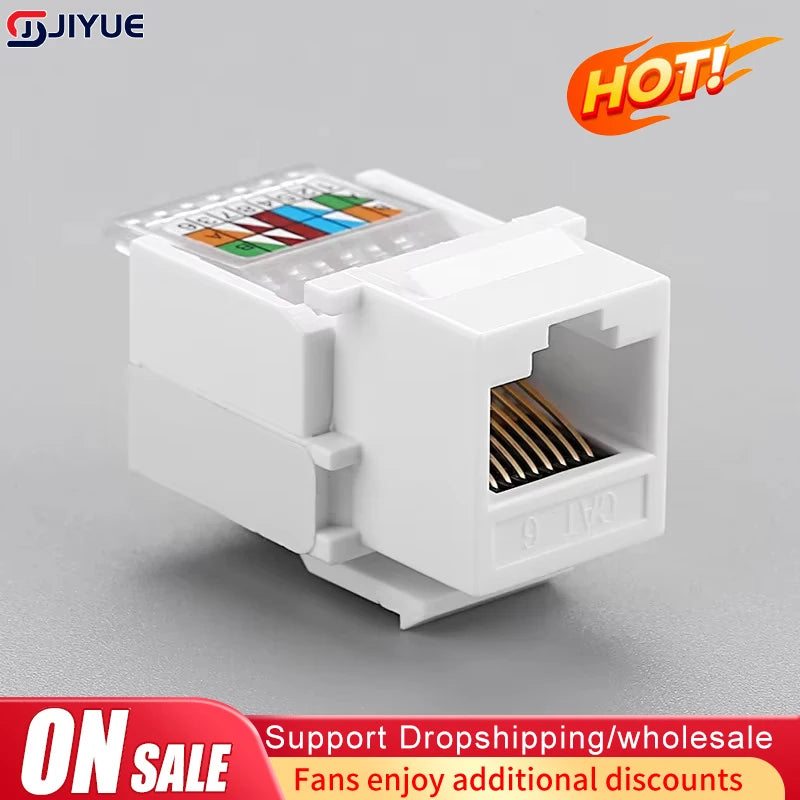 CAT6 UTP Network Module Tool-free RJ45 Connector Information Socket Computer Outlet Cable Adapter Keystone Jack