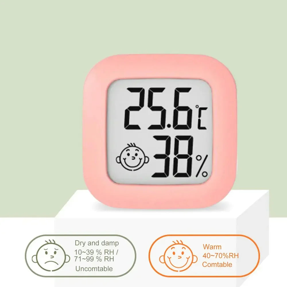 1/2pc LCD Digital Thermometer Hygrometer Indoor Room Electronic Temperature Humidity Meter Sensor Gauge Weather Station For Home