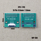 1pcs FPC/FFC Welding 0.5 Seat Connection 0.5mm Pitch Connector SMT To 2.54mm Flexible Cable Adapter Board 6 8 10 20 50 60 80 Pin