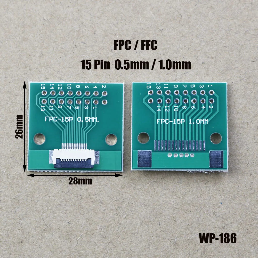 1pcs FPC/FFC Welding 0.5 Seat Connection 0.5mm Pitch Connector SMT To 2.54mm Flexible Cable Adapter Board 6 8 10 20 50 60 80 Pin