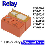 5Pcs/lot Power Relay RT424005 RT424012 5V 12V 24V 48V 110VDC 115VAC 230VAC 8A 8Pin RT424024 RT424048 RT424730 RT424615 RT424110