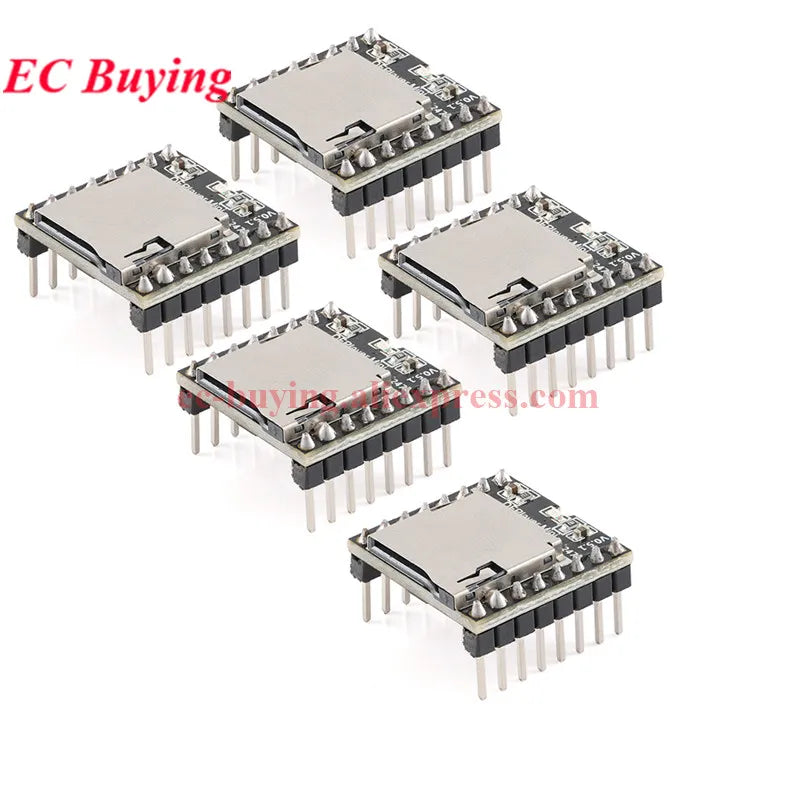 1-20Pcs DFPlayer Mini MP3 Player Module 16P TF Card U Disk MP3 DF Player Audio Voice Module Board IO/Serial Port/AD For Arduino