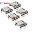 1-20Pcs DFPlayer Mini MP3 Player Module 16P TF Card U Disk MP3 DF Player Audio Voice Module Board IO/Serial Port/AD For Arduino
