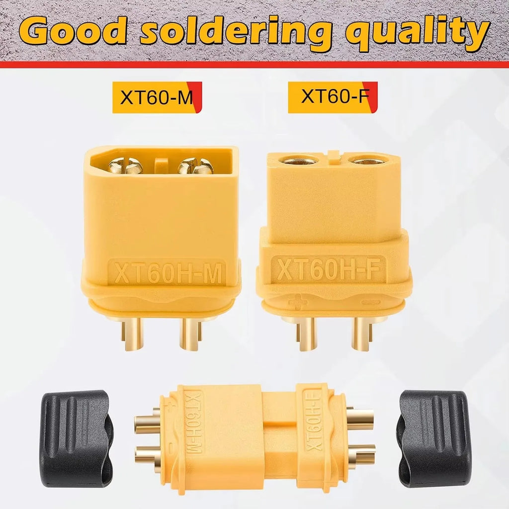 1-10PCS Male & Female Connector XT60 XT90 Plugs Wire Cable Connectors Adapter with Sheath Housing for RC Battery Car Airplane