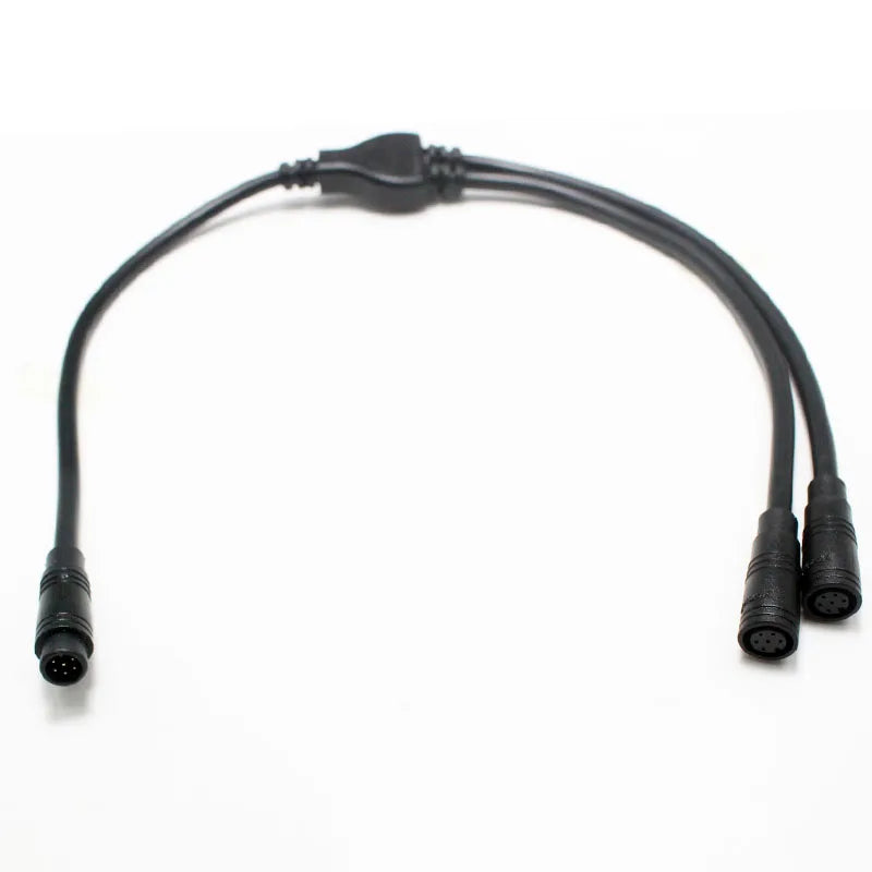 1Pcs M8 Y Splitter E-bike Cable 1Male to 2 Female 2 3 4 5 6 Pin Electric Bicycle Plug for Scooter Brake Signal Sensor