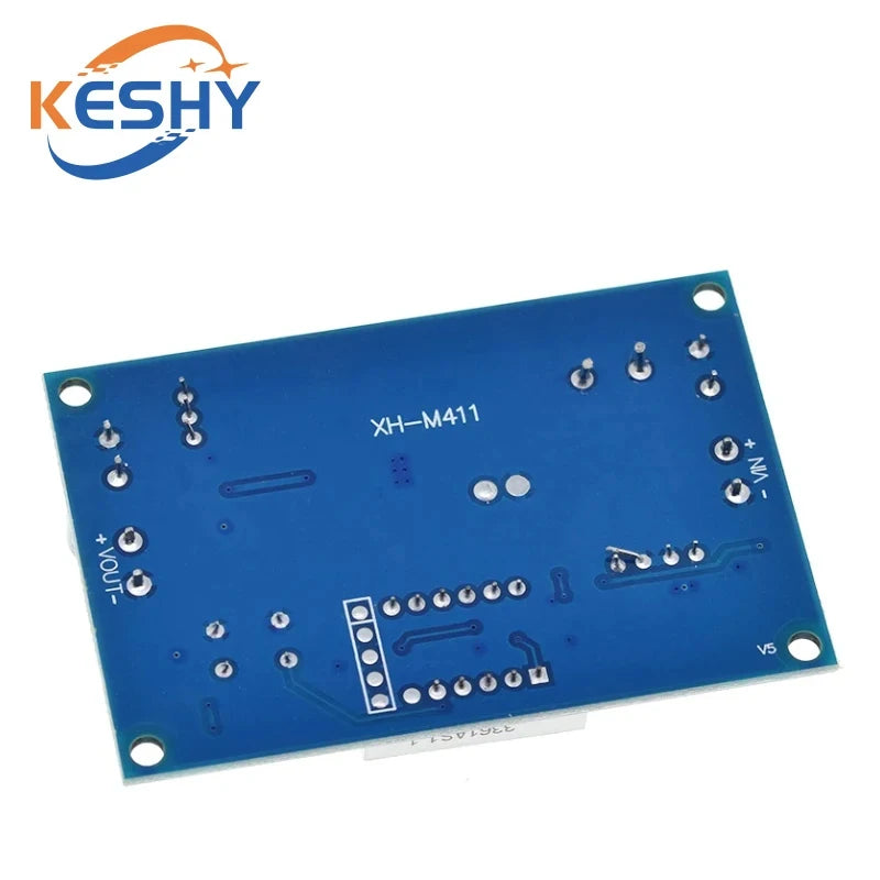 XH-M411 DC 3V-35V To DC 5V-45V Boost Module Digital Voltmeter DC-DC Step Up Module Boost Converter Board 5A Power Adjustable