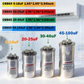CBB65 450V AC Motor Capacitor Air Conditioner Compressor Start Capacitor 5uF 6uF 20uF 25uF 30uF 35uF 40uF 45uF 50uF 60uF 70uF