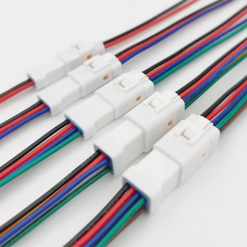 1 Set JST Automobile Car Waterproof Connector 2/3/4/6/8Pin Male&Female Harness Plug Socket with 15CM Wire 0.6MM JST02T/02R-JWPF