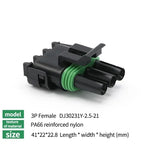 5/20Sets 2.5mm 1/2/3/4/6Pin Waterproof Electrical Connector Male Female Plug Delphi Injector Socket 12010975 For GM Motorcycle