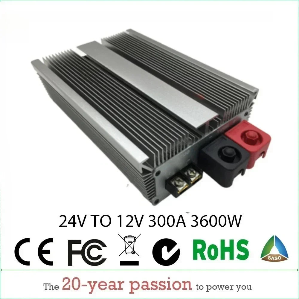 24V TO 12V 100A -300A DC DC Step Down Converter Regulator Voltage Output Power Supply Module for Cars Solar Reducer Module ROHS
