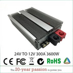 24V TO 12V 100A -300A DC DC Step Down Converter Regulator Voltage Output Power Supply Module for Cars Solar Reducer Module ROHS