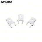 100PCS/lot  4.8mm 6.3mm PCB Spade Terminal Connector Cold Press Tab Solder Lug Male Crimp Terminal Plate for Circuit Board