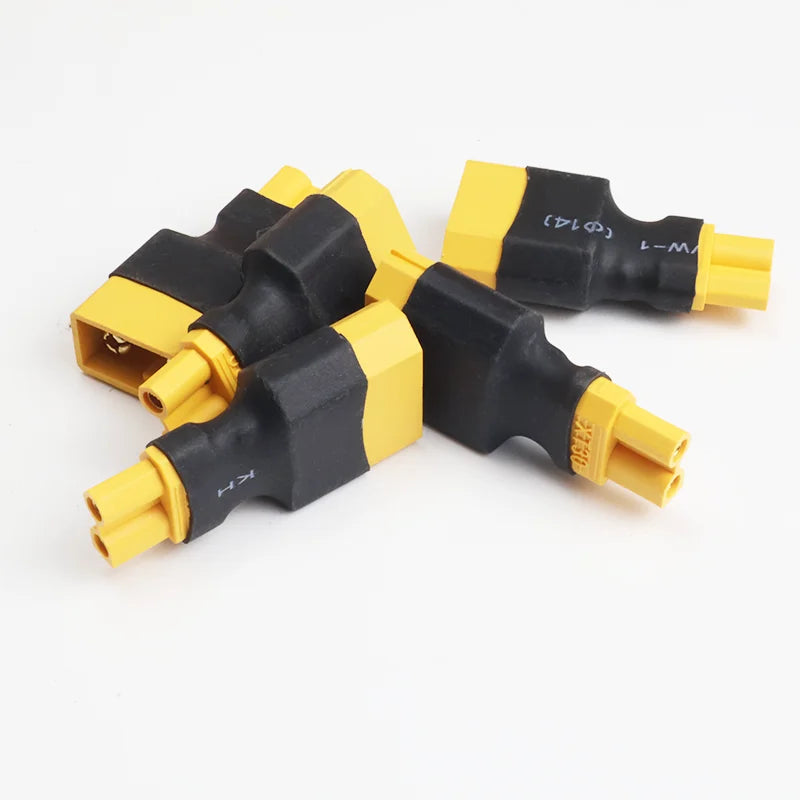 5Pcs Adapter XT60 To XT30 XT90 EC5 TRX T Female To Male Plug Deans Connectors Plug RC Helicopter Quadcopter Lipo Battery Control