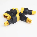 5Pcs Adapter XT60 To XT30 XT90 EC5 TRX T Female To Male Plug Deans Connectors Plug RC Helicopter Quadcopter Lipo Battery Control