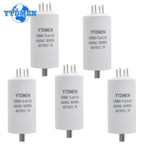 1PCS CBB60 Capacitor with Screw Double Insert 450V AC Starting Capacitor 4uF~60uF Motor Capacitors for Air Compressor Water Pump