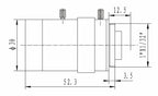 Global Shutter USB Camera 1080P 90FPS Industrial Metal Box With 5-100mm Varifocal Lens Plug Play For Meeting Document Scanning