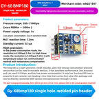 1PCS GY-68 BMP180 High-Precision Digital Pressure and Temperature Sensor Module Compatible with BMP085 for Arduino ESP32