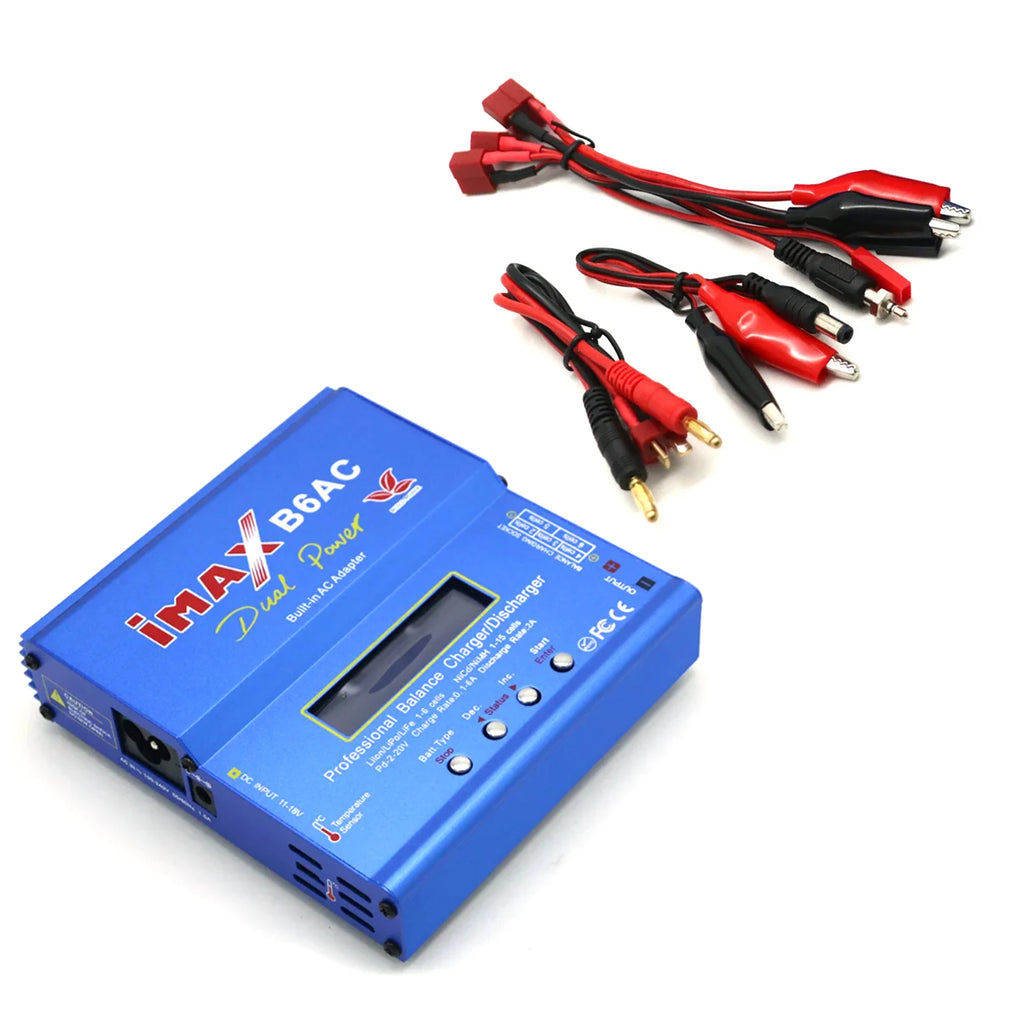 IMAX B6 / B6AC 80W T/XT60plug Lipro Balance Charger Adapter With 12v 5A AC POWER Adapter(EU/US/AU Plug) for RC Multirotor Drone