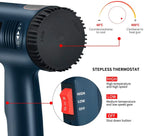 2000W Hot Air Gun Professional Electric Adjustable Temperature-controlled Building Hair Dryer Soldering Tools Heat Gun for Car