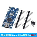 WAVGAT Nano 3.0 Arduino Board with Bootloader, CH340 USB Driver, ATMEGA328P MCU 16Mhz - Compatible with Arduino Nano Projects